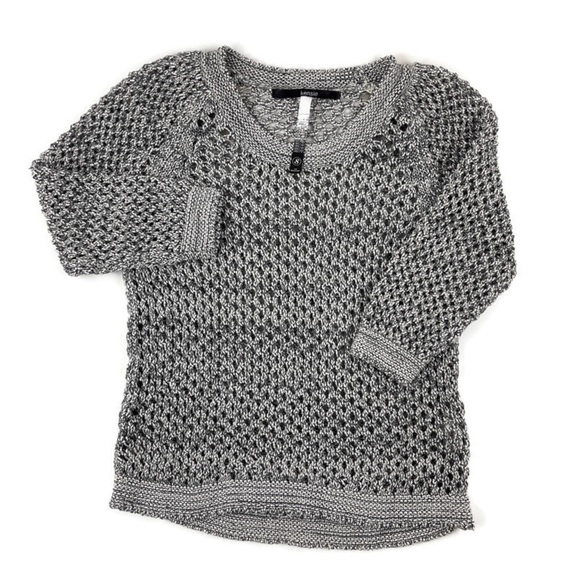 Kensie Womens Sweater Gray Loose Knit Small - Picture 1 of 8